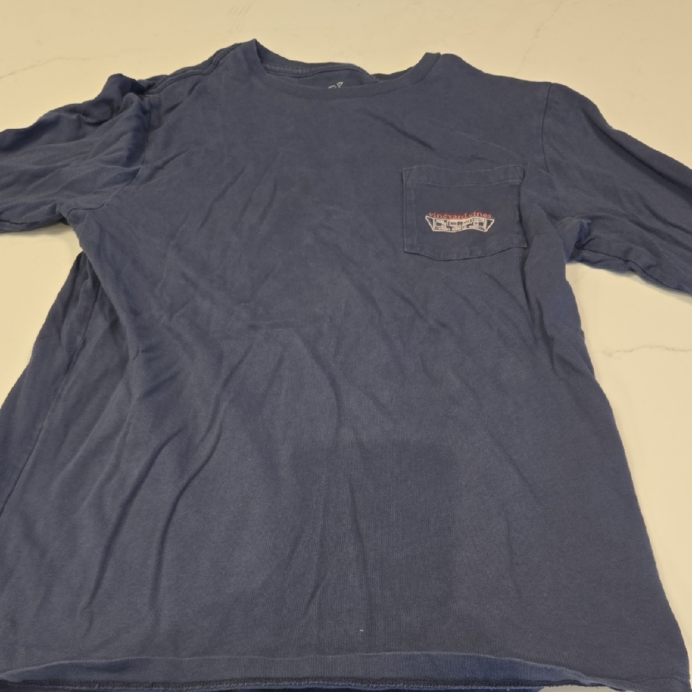 Vineyard Vines Kids Blue Long Sleeve Tee
